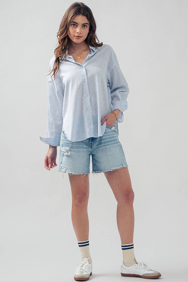 The Kylie Pinstripe Shirt