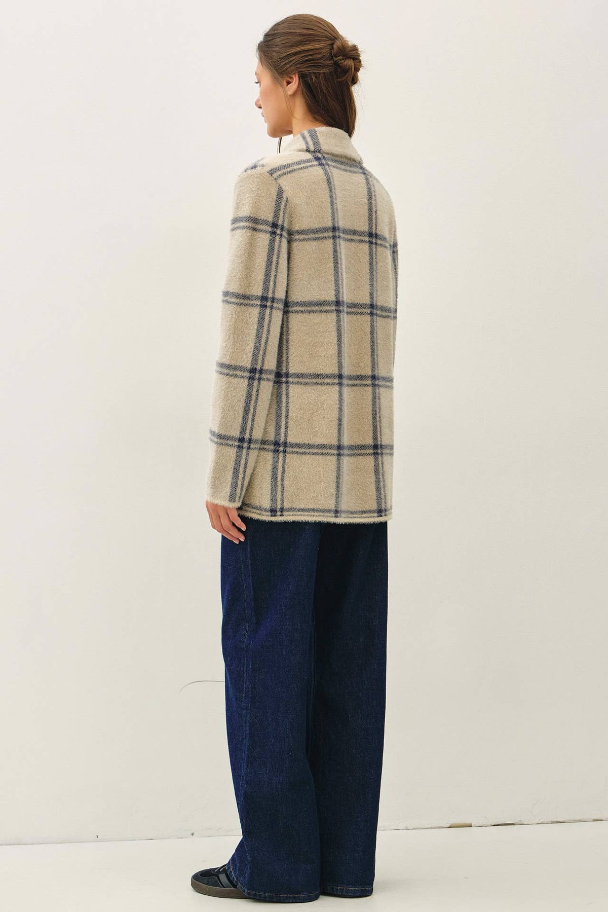 The Elle Plaid Coatigan
