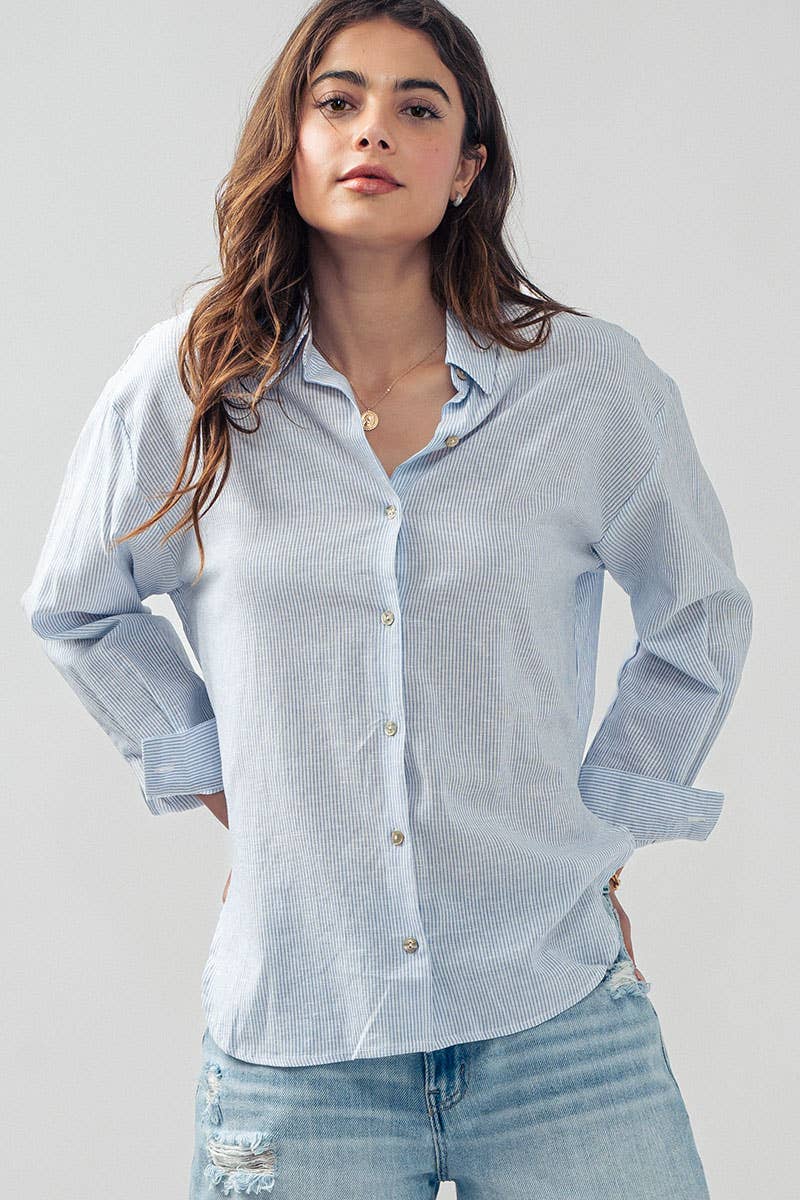 The Kylie Pinstripe Shirt
