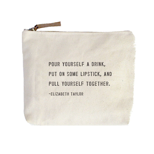Pull Yourself Together (Elizabeth Taylor) Canvas Zip Tote