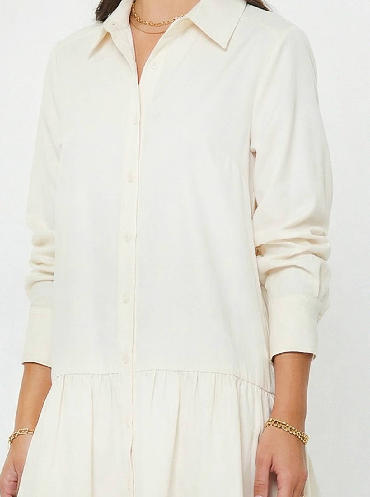 The Stevie Drop Waist Shirt Dress