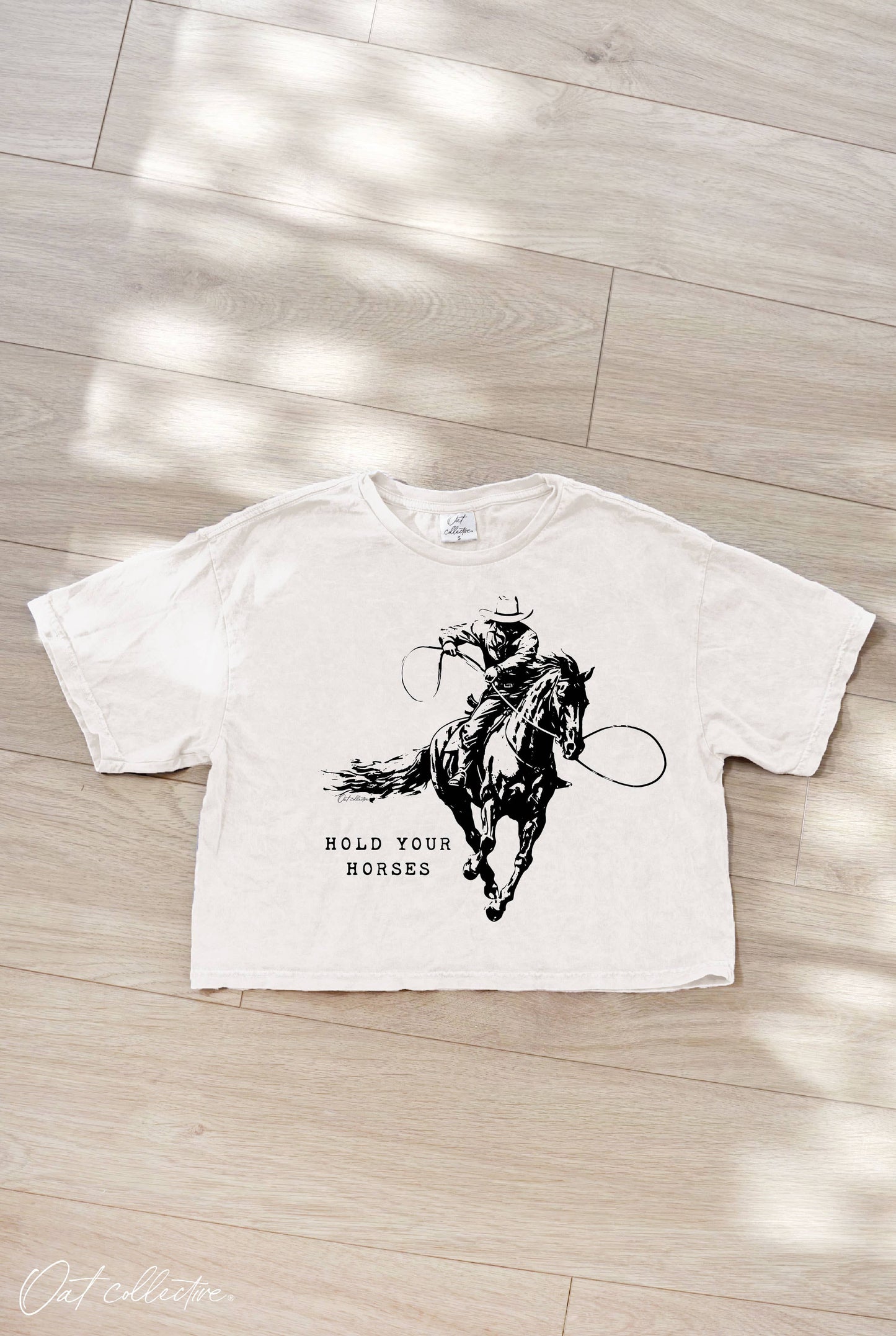 Hold Your Horses Cropped Tee