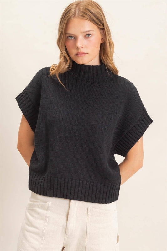 The Dover Mock Neck Sweater Vest