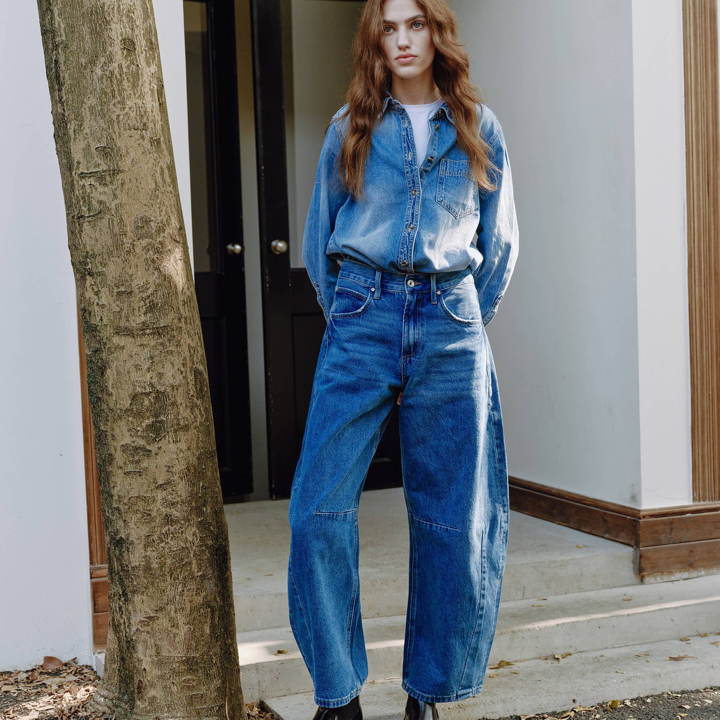 The Tailored Barrel Jean