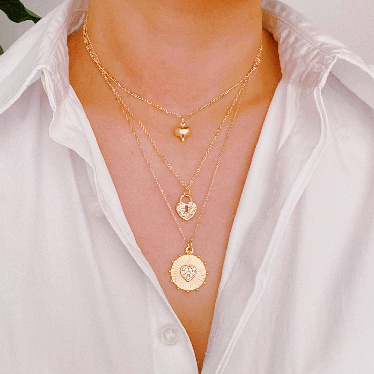 Hearts Layered Necklace