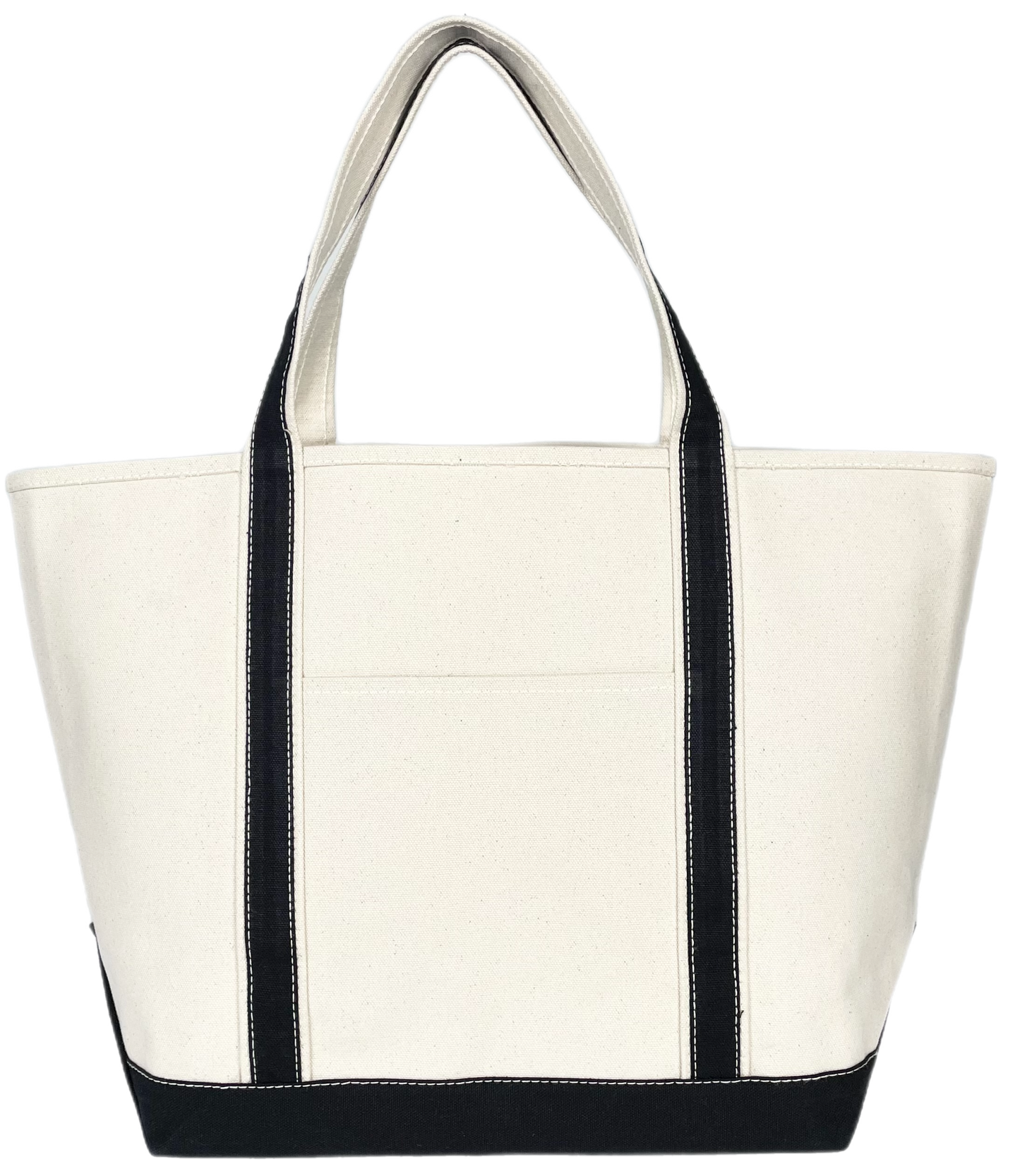 Riverside Boat Tote: Navy & Black