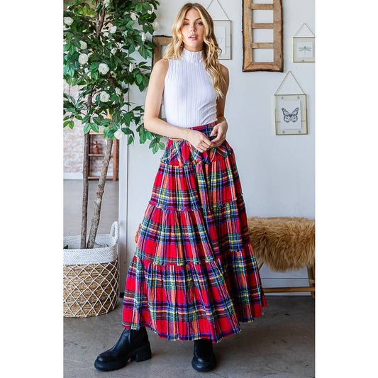 The Claire Mineral Washed Maxi Skirt