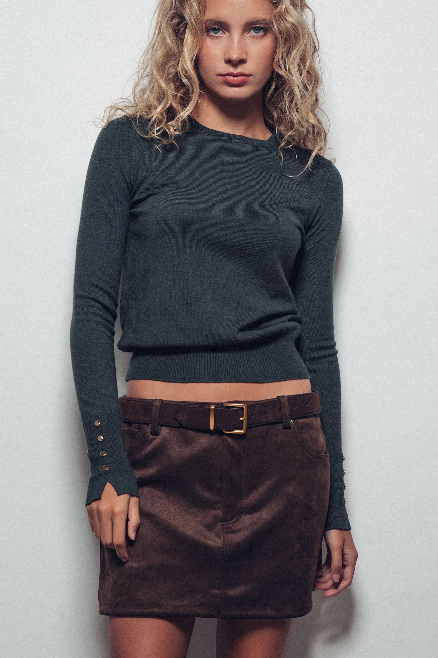 The Katina Button Cuff Sweater
