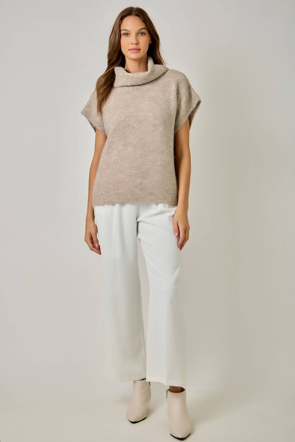 The Lowen Turtleneck Sequin Sweater