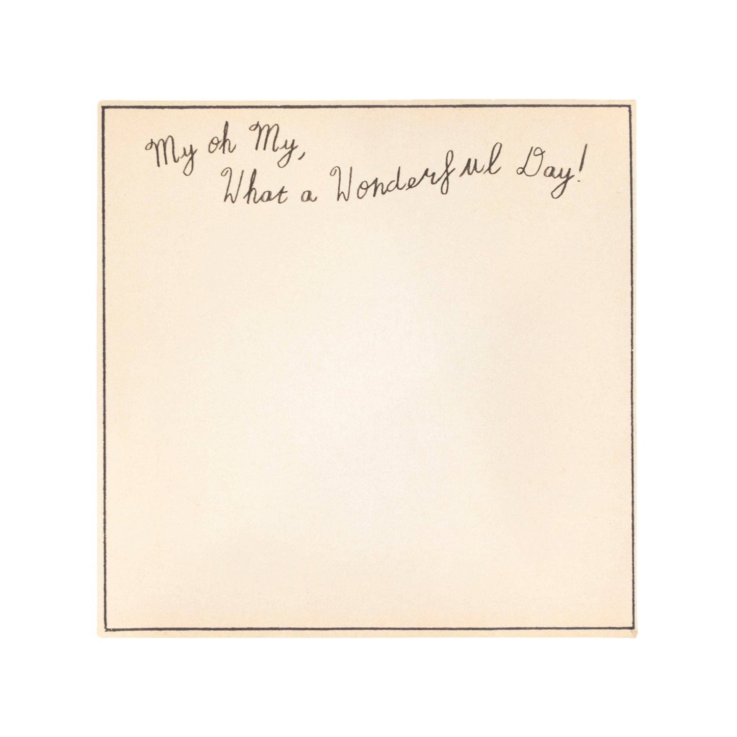 What A Wonderful Day Small Notepad