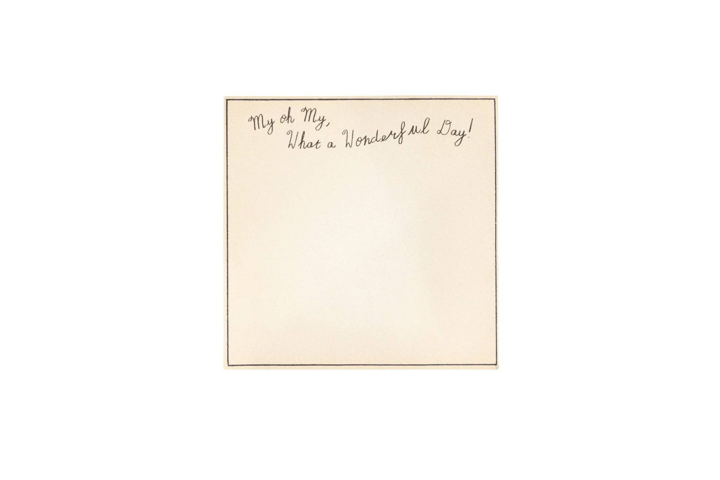 What A Wonderful Day Small Notepad