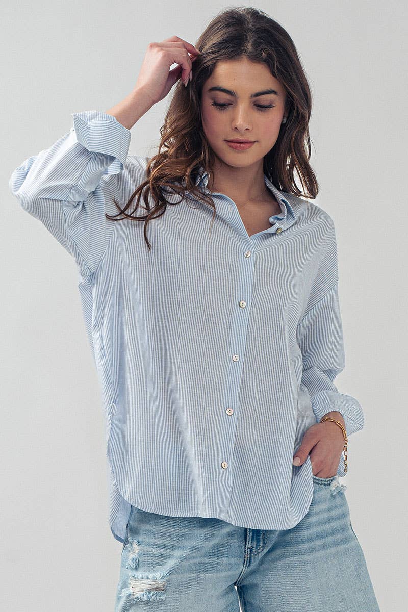 The Kylie Pinstripe Shirt