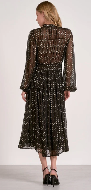 The Holly Tie Neck Maxi Dress