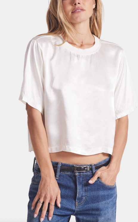 Boxy Satin Tee