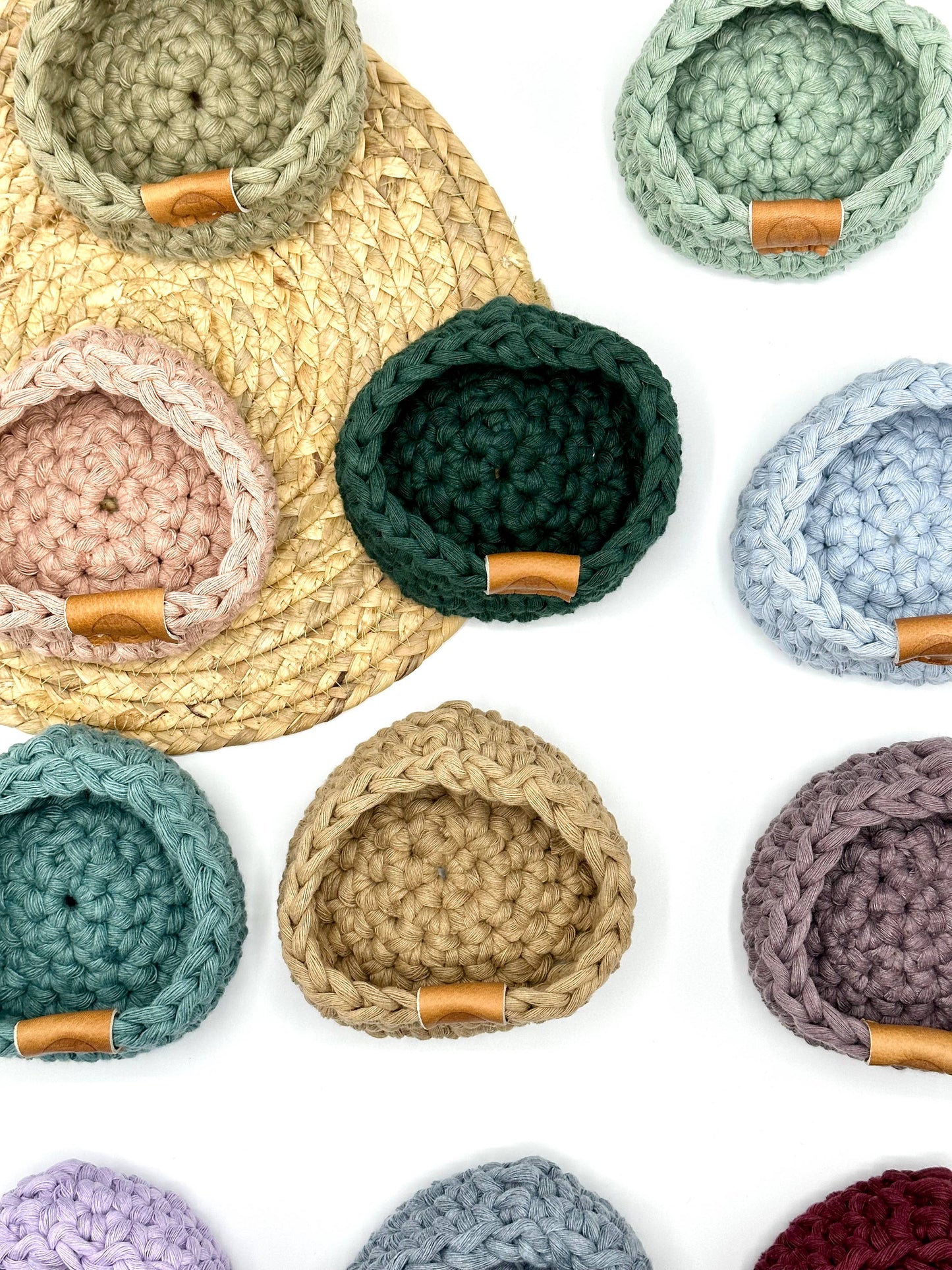 Mini Trinket basket: Toast, Canyon, Cloudy Blue