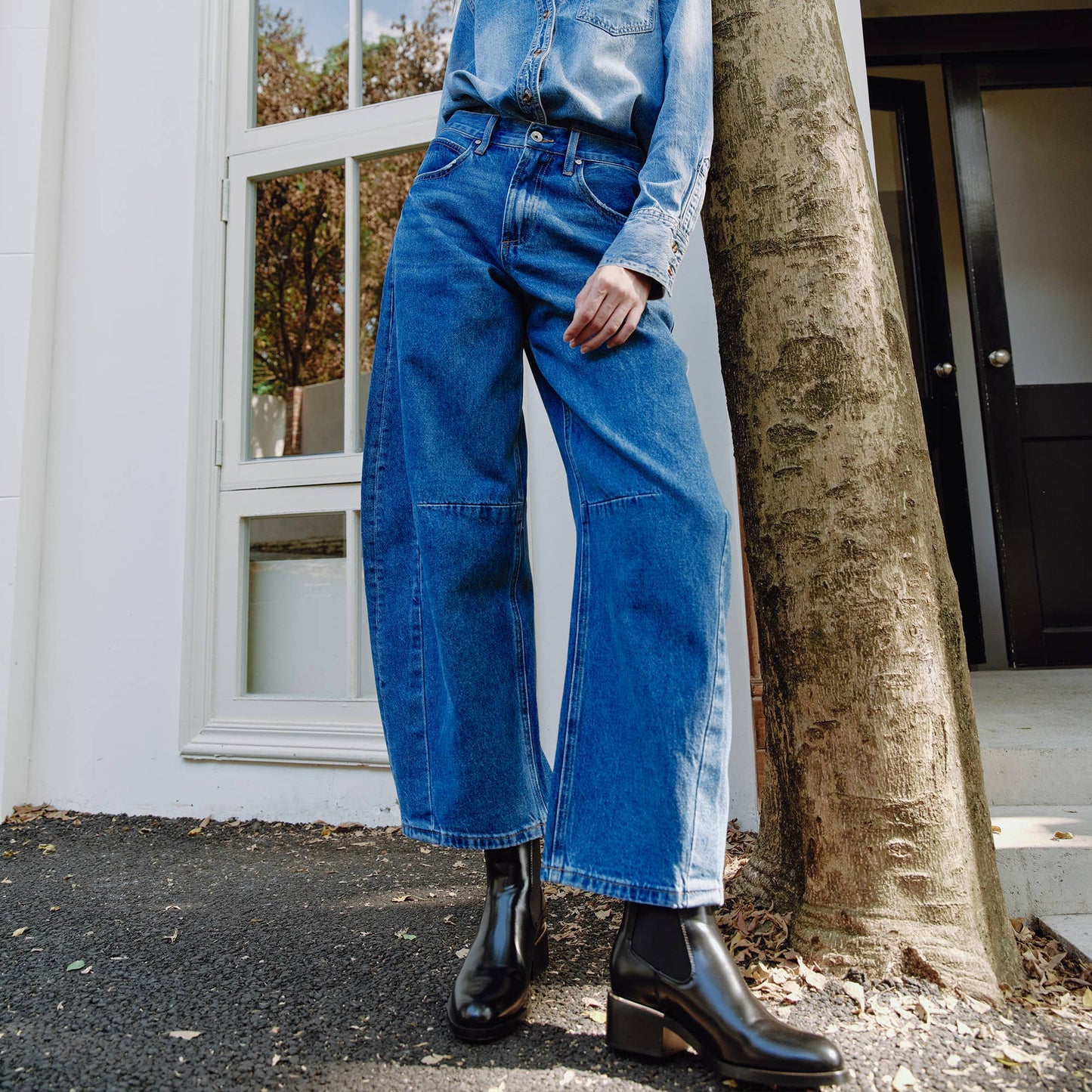 The Tailored Barrel Jean