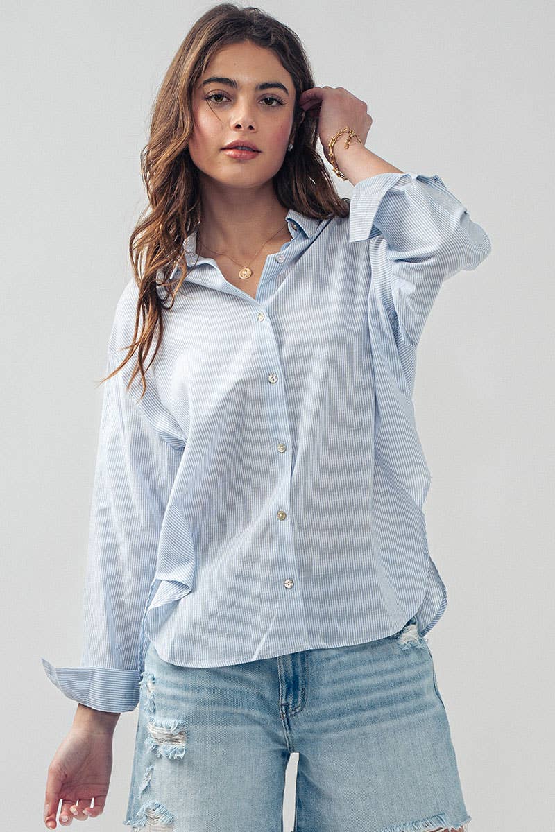 The Kylie Pinstripe Shirt