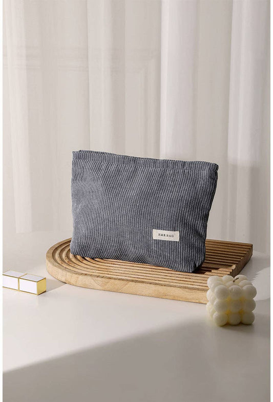 Corduroy Cosmetic Bag