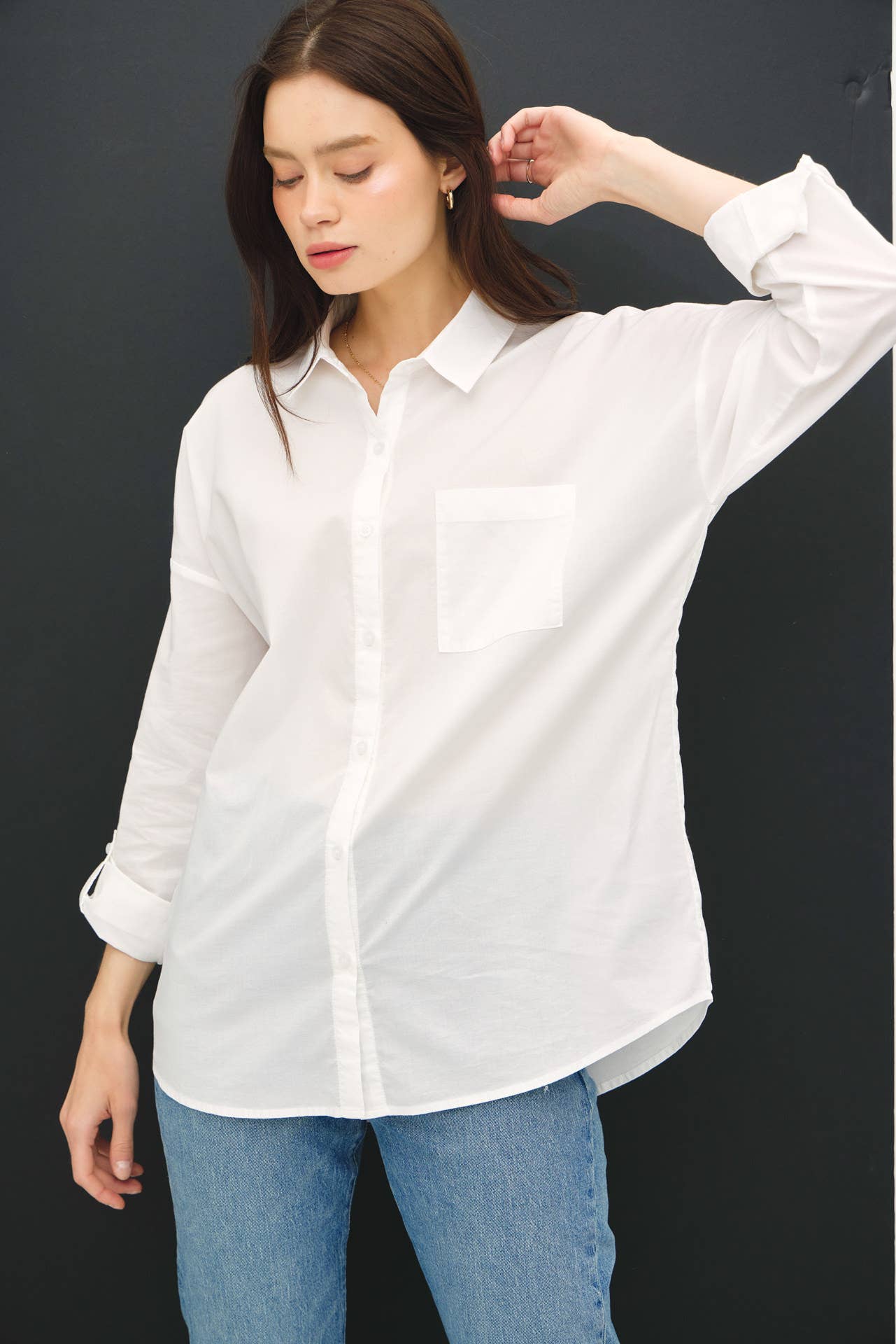The Southie Oversized Cotton Shirt