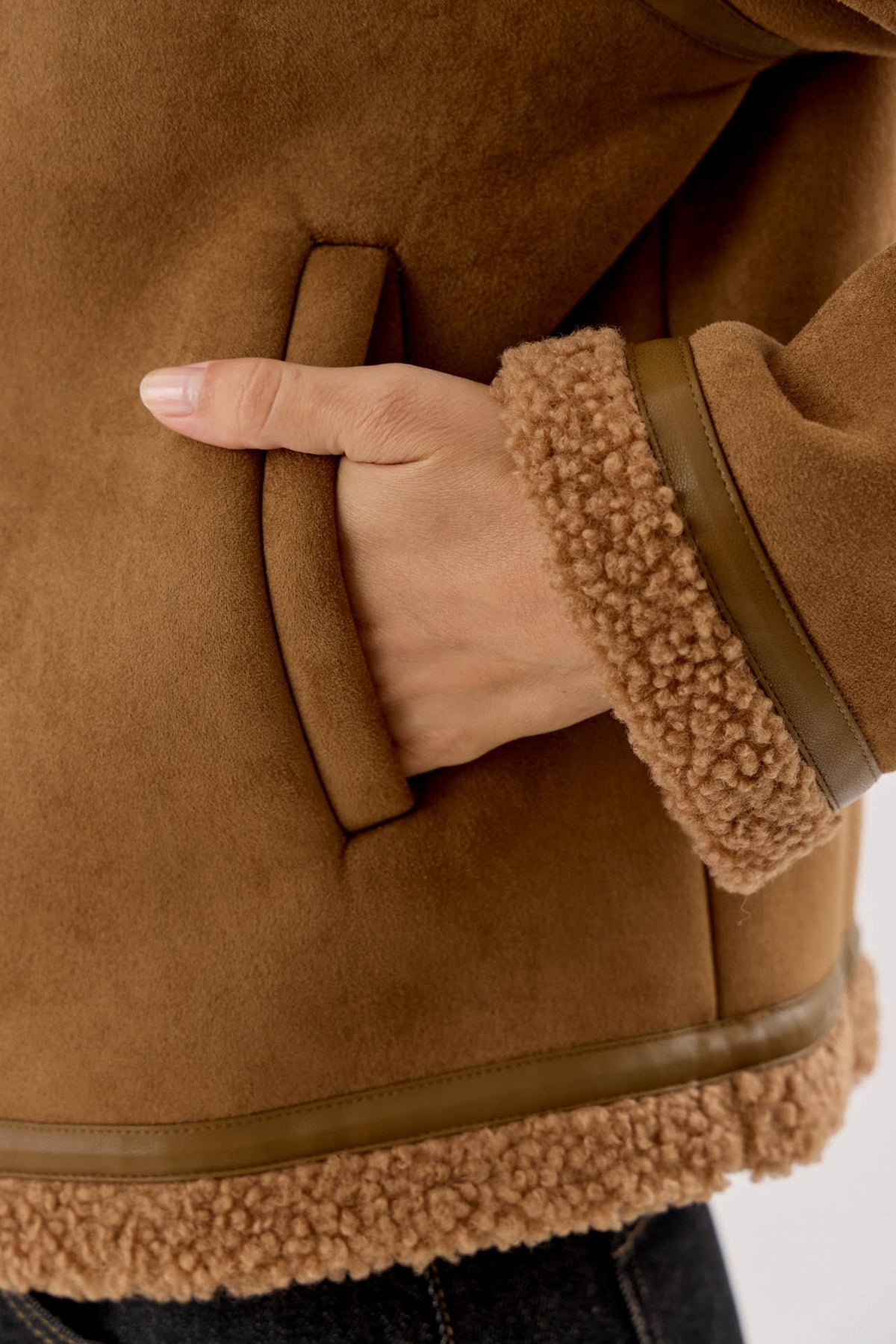 The Saddle Sherpa Trim Jacket