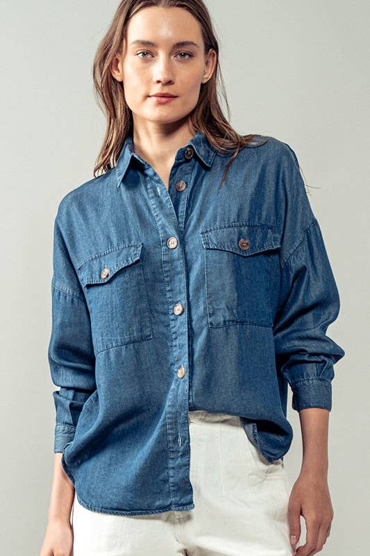 The Brenna Denim Shirt