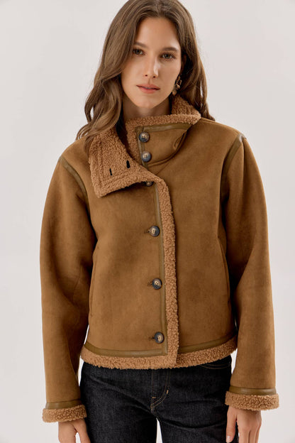 The Saddle Sherpa Trim Jacket