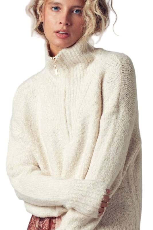 The Lucy Quarter Zip Sweater
