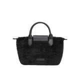 The Winnie Black Top Handle Bag