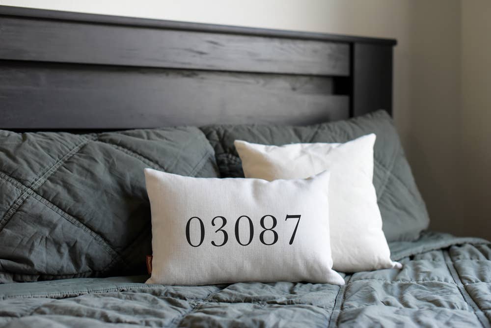 Classic Zip Code Pillow