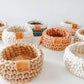 Mini Trinket basket: Toast, Canyon, Cloudy Blue