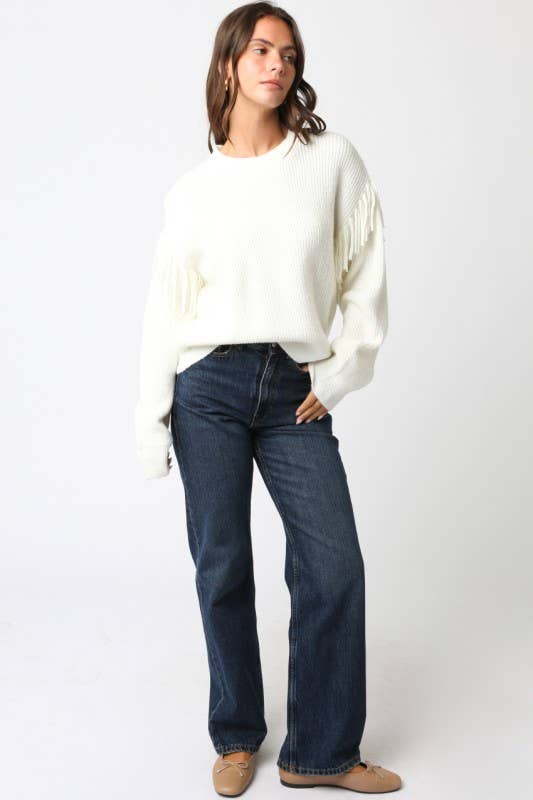 The Karli Fringe Sweater