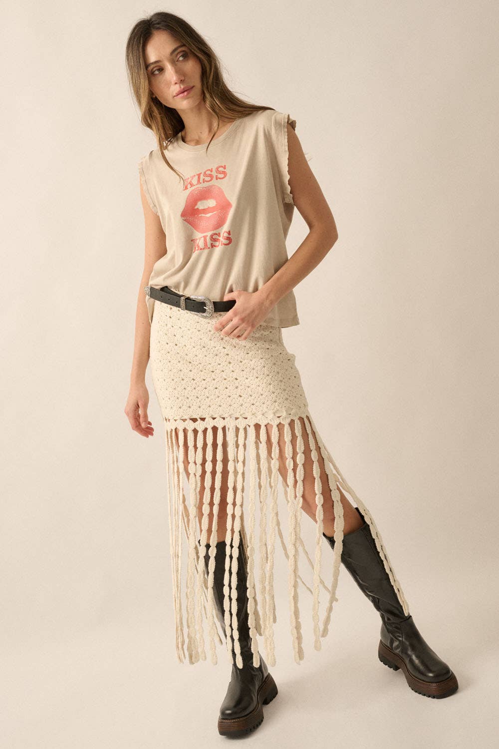 Kiss Kiss Vintage Tee