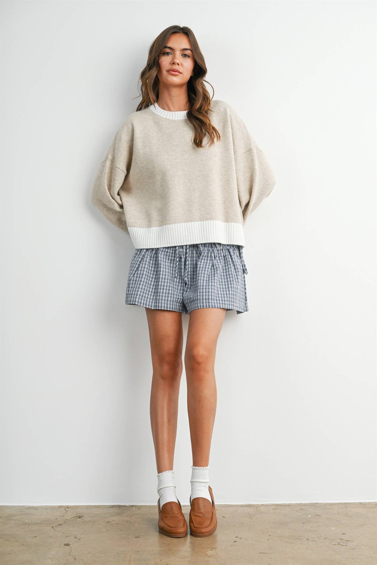 The Carter Contrast Trim Sweater