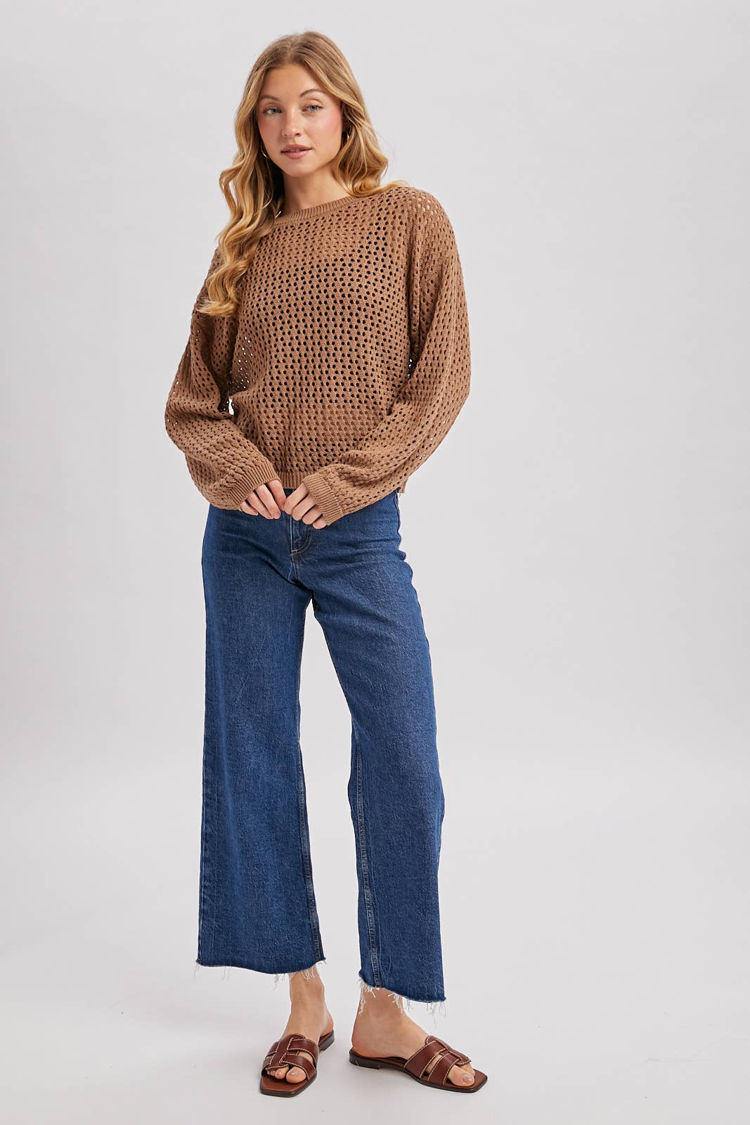 The Cory Sweater: Mocha & Natural
