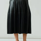 The Anna Vegan Leather Skirt