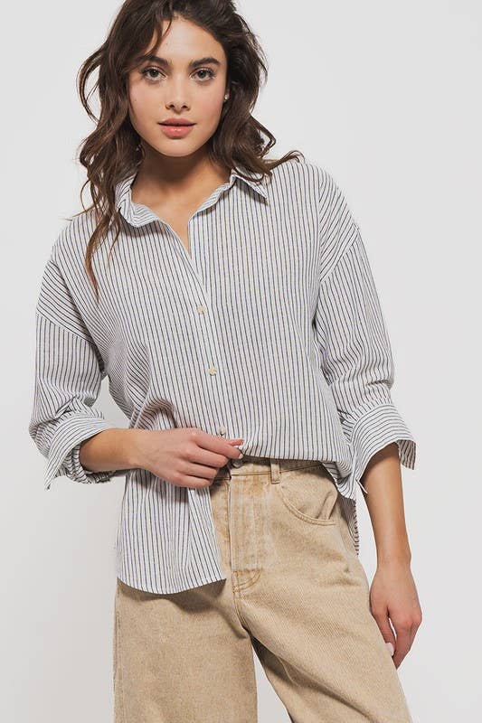 The Striped Button Down Shirt