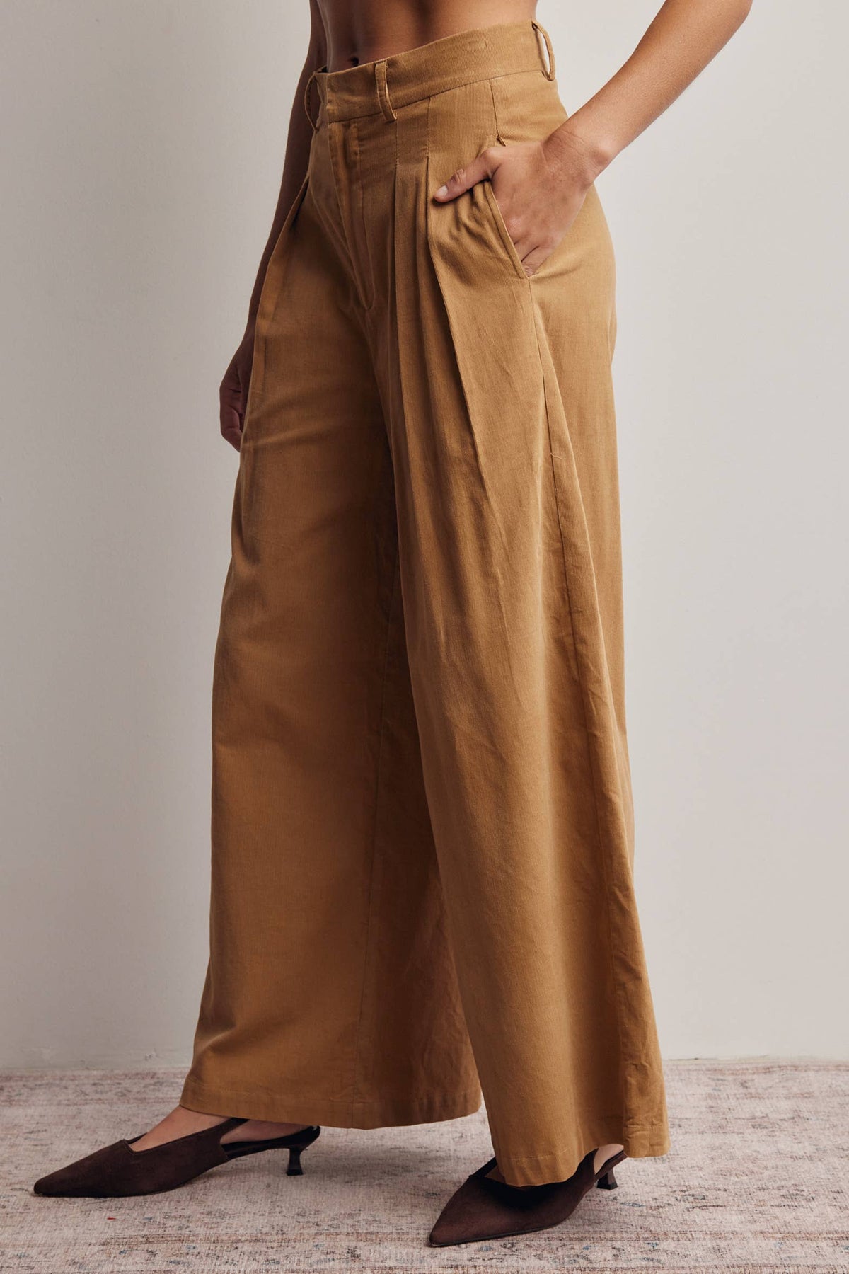The Maggie Wide Leg Corduroy Pant