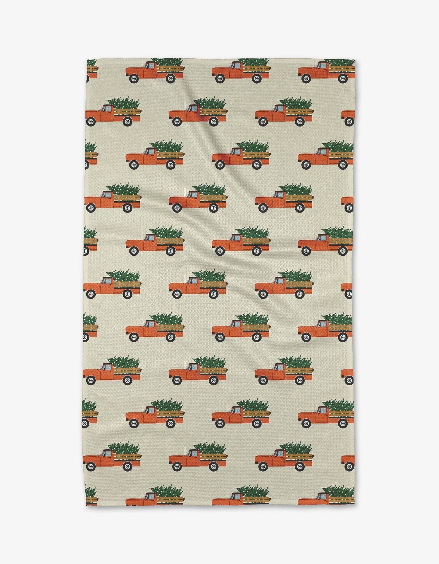 Christmas Ride Geometry Tea Towel