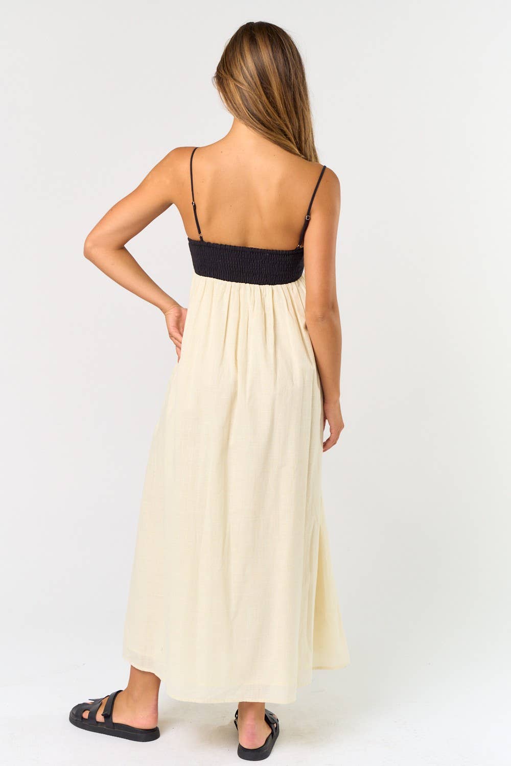 Contrast Maxi Dress