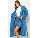 The Serena Denim Trench Coat