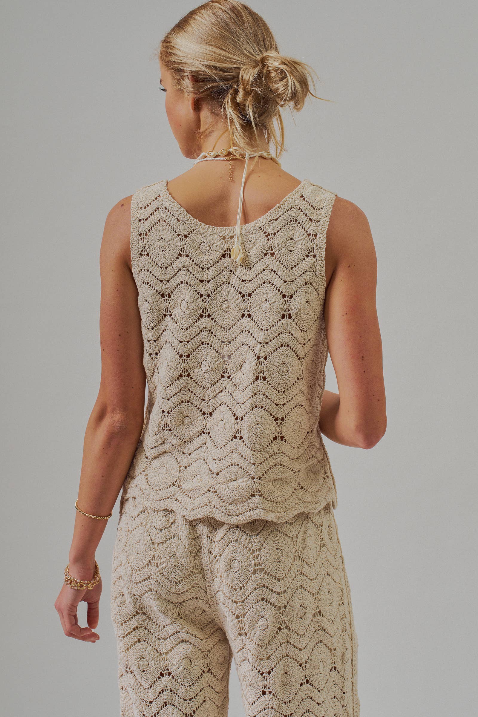 Natural Crochet Tank