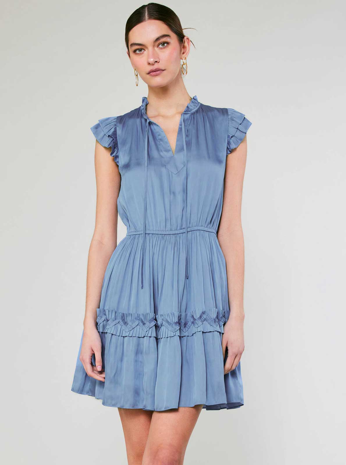 The Catherine Flutter Sleeve Dress