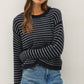 The Joey Striped Waffle Knit Sweater
