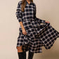 The Selena Plaid Button Down Maxi Dress