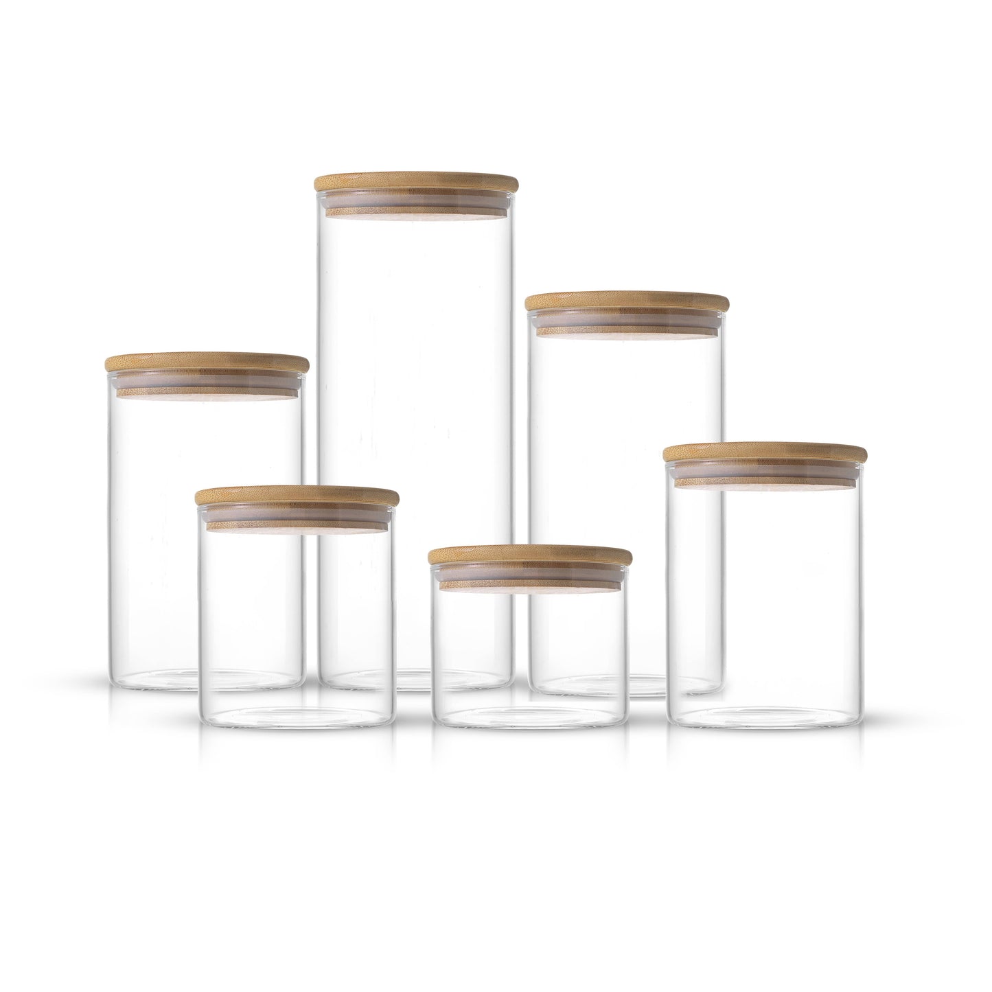 Borosilicate Glass Jar With Bamboo Lid