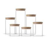Borosilicate Glass Jar With Bamboo Lid