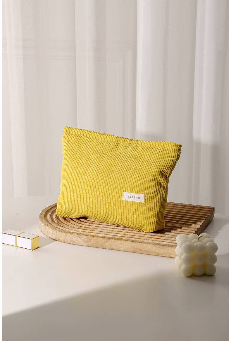 Corduroy Cosmetic Bag