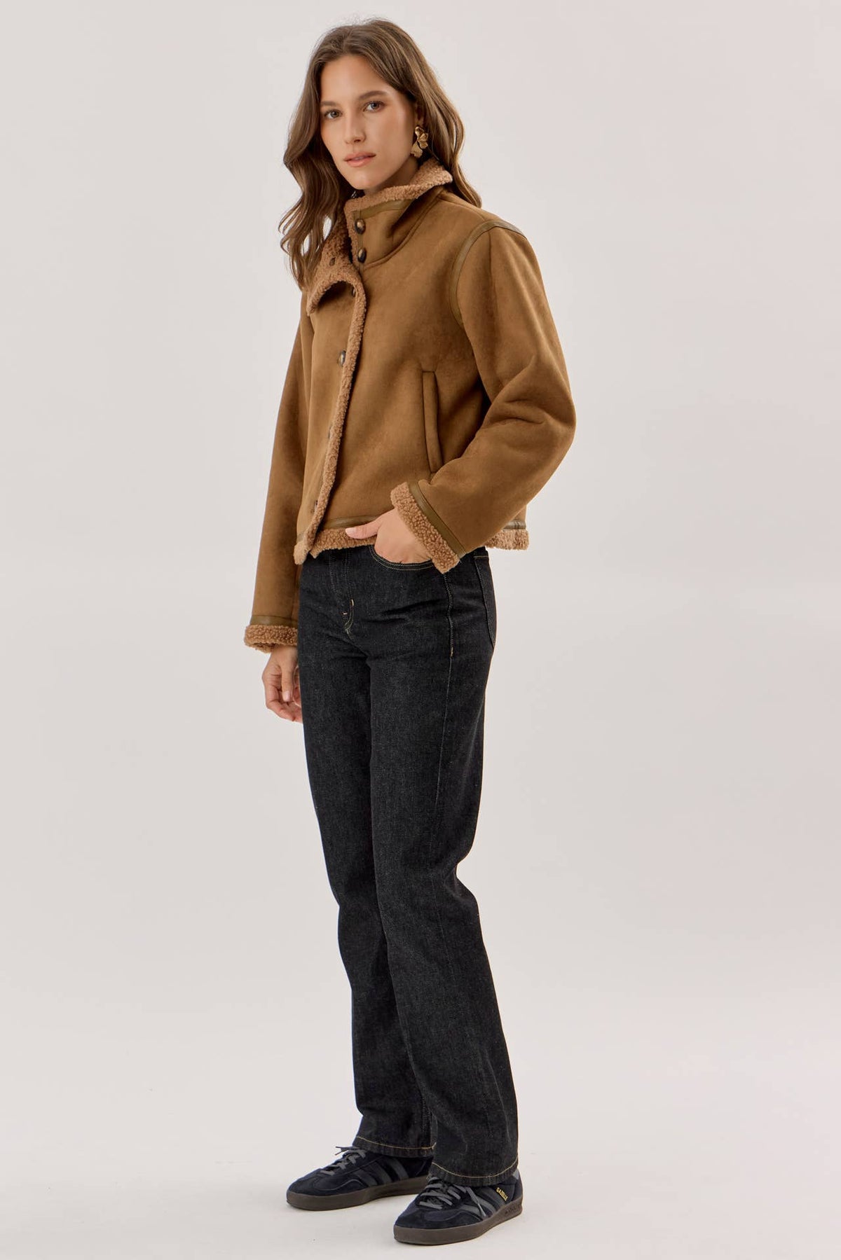 The Saddle Sherpa Trim Jacket