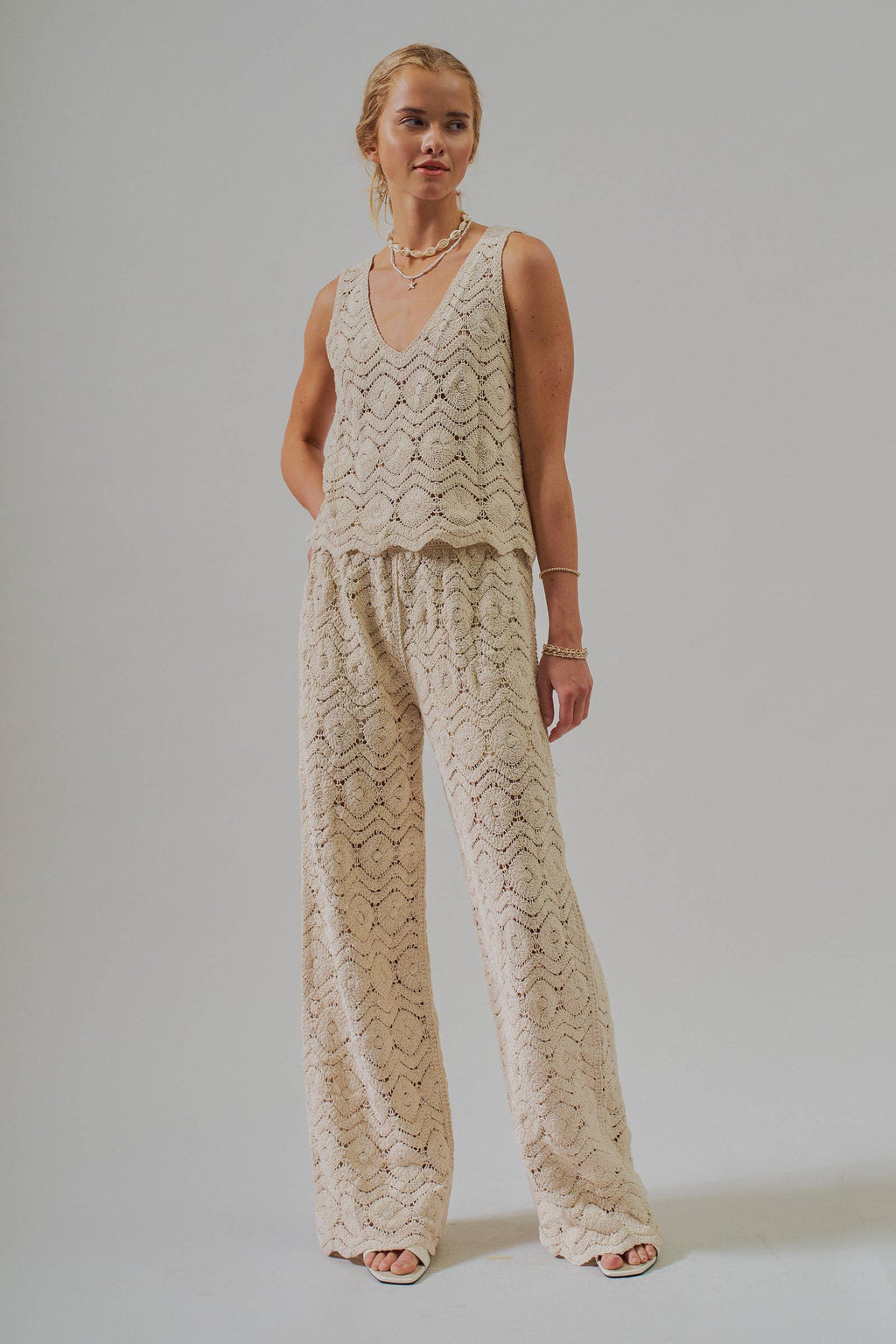 Natural Crochet Tank