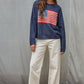 Navy Flag Sweater